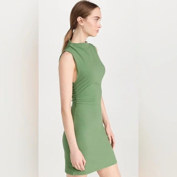 Reformation green Alden stretch knit mini dress - size XL NWT - Picture 3 of 12